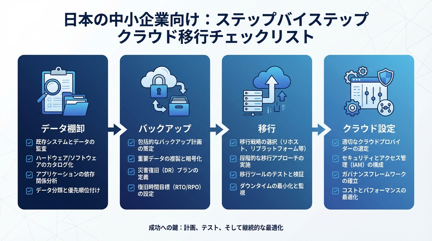 クラウド移行の手順チェックリスト