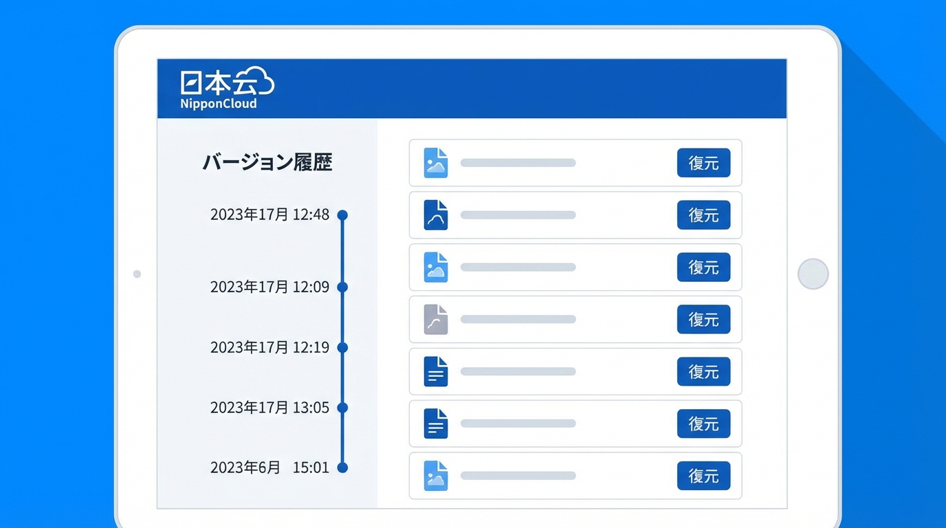 クラウドストレージのバージョン管理とファイル復元：誤削除・上書きからデータを守る完全ガイド - HStorage