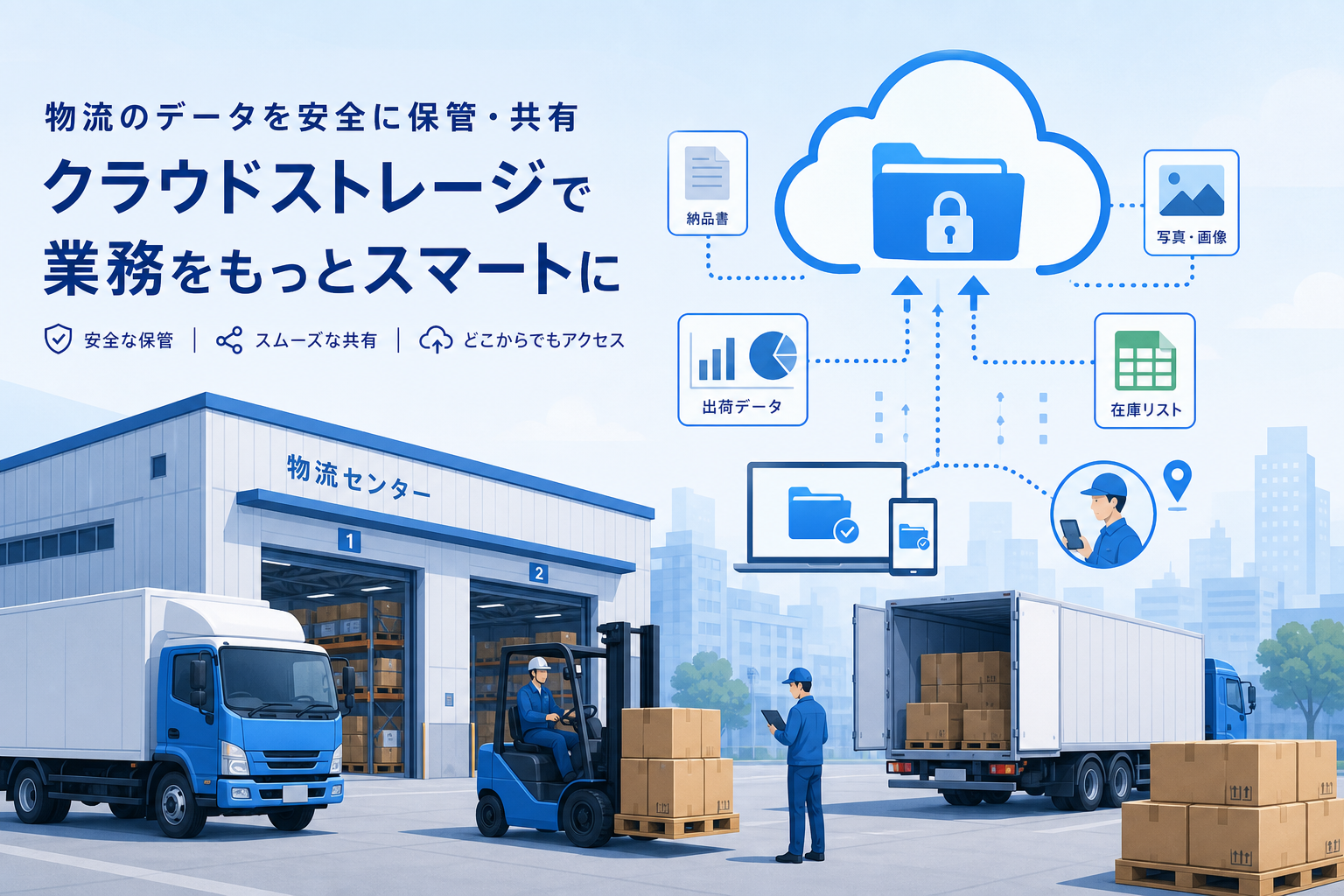 物流・配送業界のクラウドストレージ活用ガイド【2026年版】 - HStorage