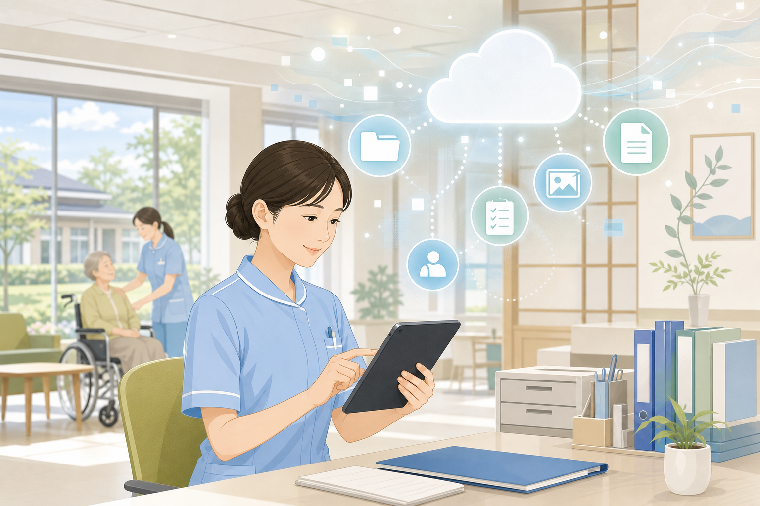 介護・福祉施設のクラウドストレージ活用ガイド：紙とNASからの脱却 - HStorage